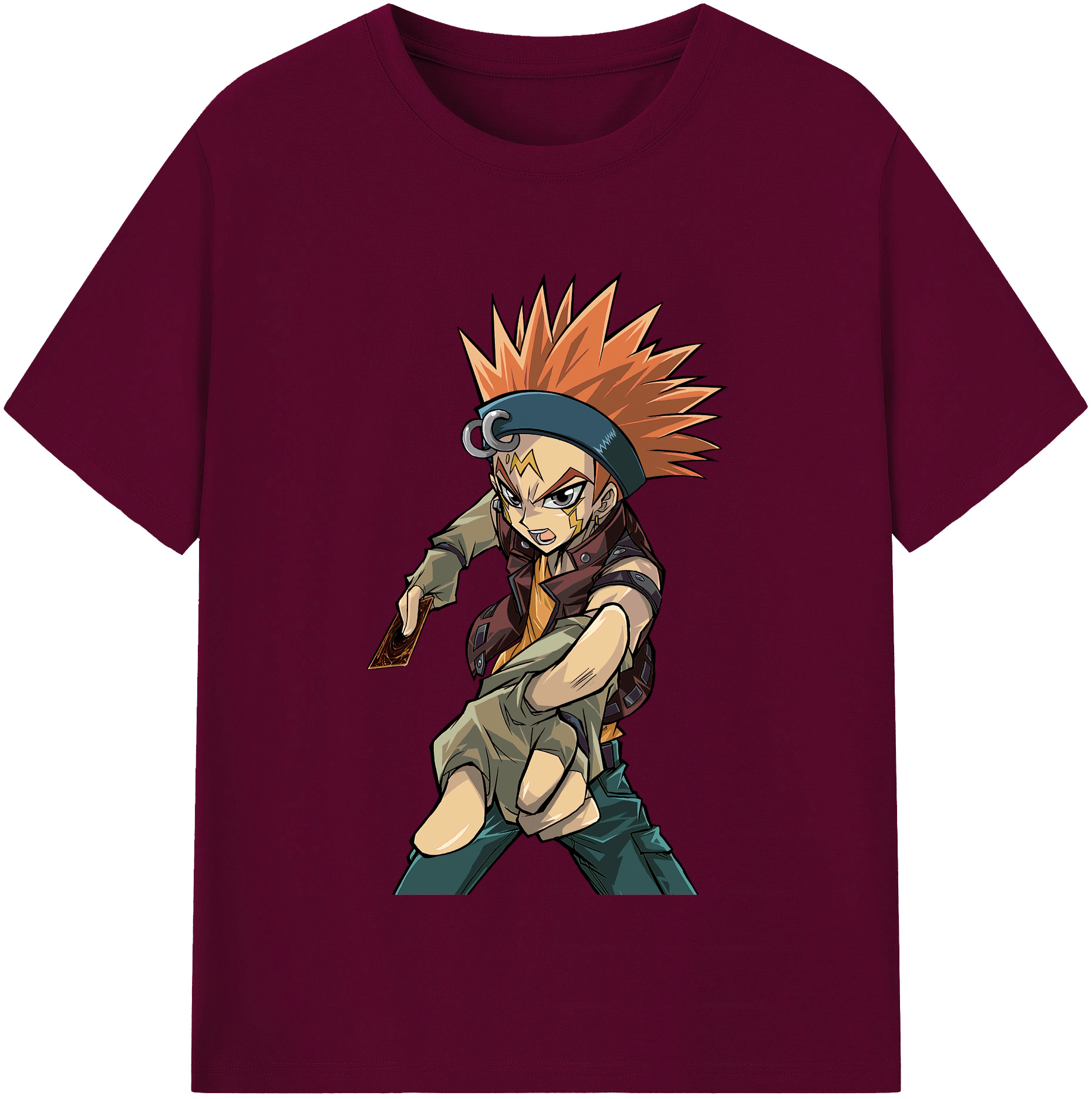 （画像用） 遊☆戯☆王 Yu-Gi-Oh! レディースカジュアルプリントTシャツ（綿100％）